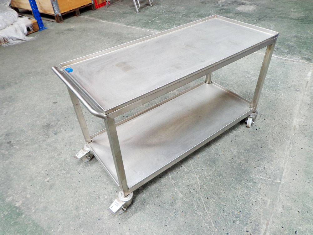 Burgess Two Tier Stainless Steel Trolley.